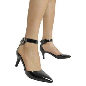 Dream Pairs Womens Patent Leather Sz 5 Dress Shoes Pointed Toe Ankle Strap Pumps